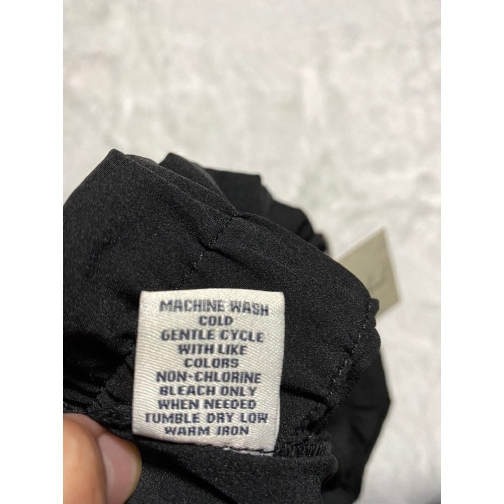 NWT black paperbag waist casual Pants 8 - Picture 5 of 7